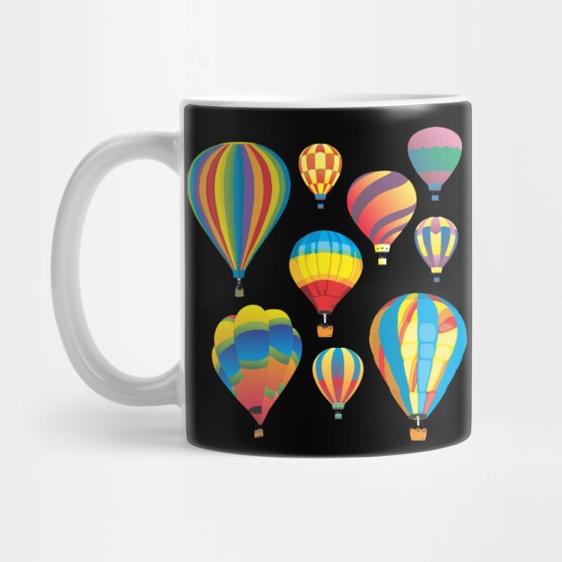 Hot Air Balloon Ballooning T-Shirt by Bam Store